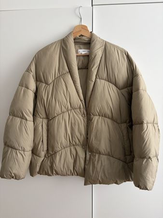 Mango Steppjacke wasserabweisend beige Grösse XL neu