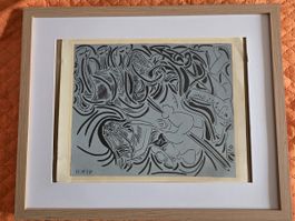 PICASSO – "Le Picador" – Linogravure originale (1962) – Édit