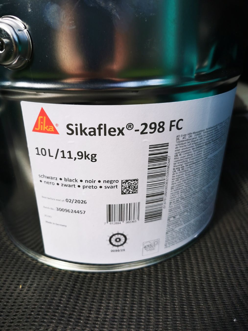 Barche: Sikaflex 298 FC 10L Teakdeck – Nuovo e nell'imballaggio originale da Bellmund venduto da nikitanikita