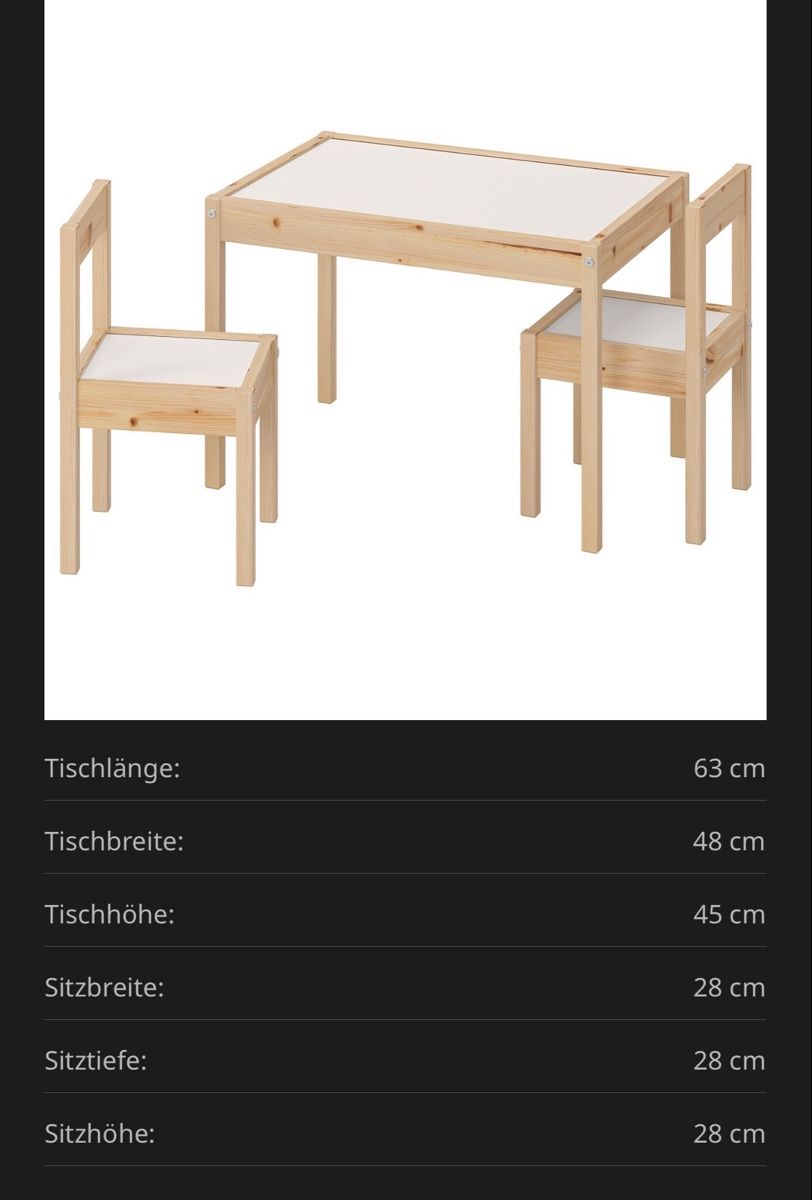 Tische: Kindertisch LÄTT IKEA – Gebraucht aus Weiach von TaSaSc 1