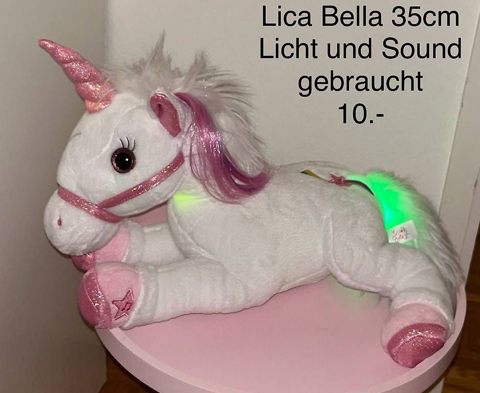 Giocattoli: Lica Bella Unicorn mit Licht und Soundfunktion – Usato da Adliswil venduto da sil_v8dy
