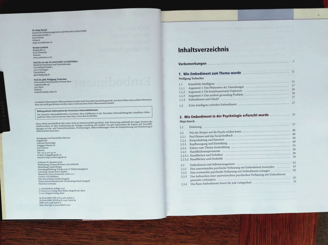 Libri: Embodiment, Storch/Cantoeni/Hüther/Tschacher, 2017 – Usato da Uster venduto da Junipa 2