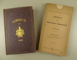 JAHRBUCH DES SCHWEIZER ALPENCLUB S.A.C. 1869/70 MIT BEILAGEN