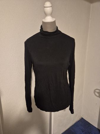 Rollkragenpullover Chicoree schwarz Grösse M 
