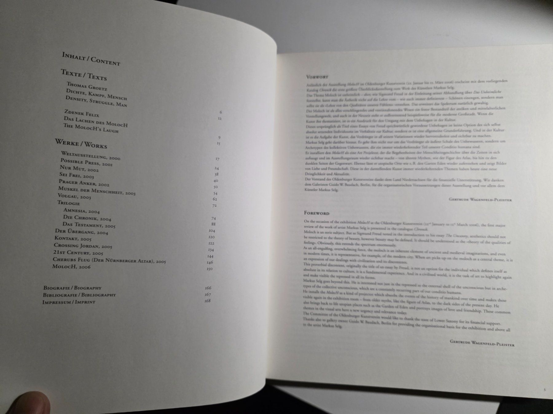 Libri: Markus Selg - Chronik - Hatje Cantz - 2006 – Nuovo (secondo la descrizione) da Walterswil BE venduto da Lonitti 3