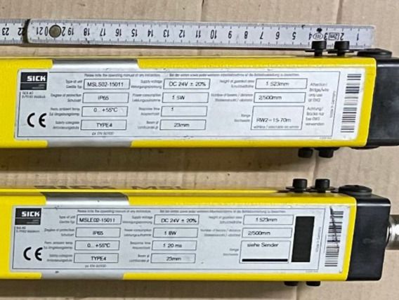 Elektronikbauteile: Sick MSLS02-15011 MSLE02-15011Lichtschranken - Set – Gebraucht aus Sins von 3985schluckti 4