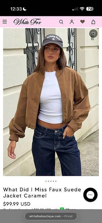Vestes: Whitefox Suede Jacke Wildleder – Neuf avec emballage d'origine à Oftringen par Ninavfen 2