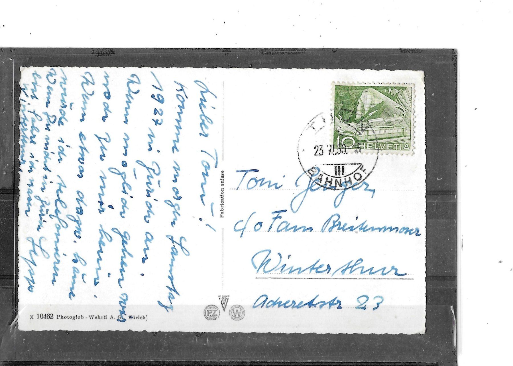 Cartes postales: ZH Ober-Wetzikon 1950 – D'occasion à Schocherswil par Wilare 1