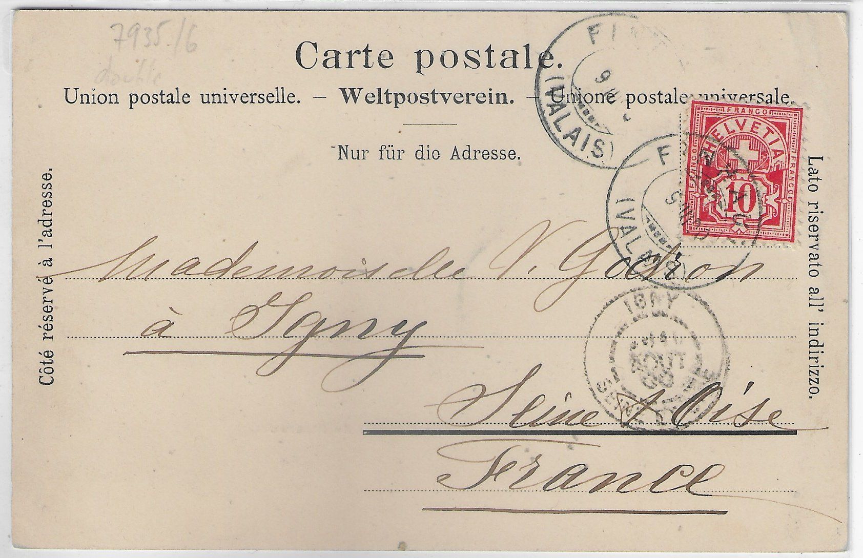 Cartoline postali: Vue generale de Finhauts – Usato da Ettingen venduto da Kartenplanet 1