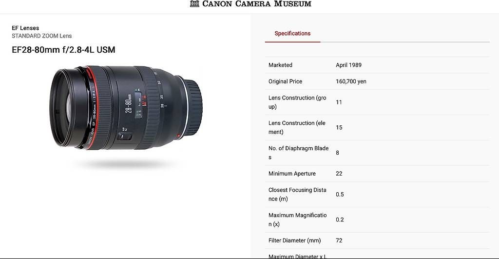 Obiettivi: Objectif vintage Canon 28-80mm L – Usato da Lausanne venduto da yeye3 3