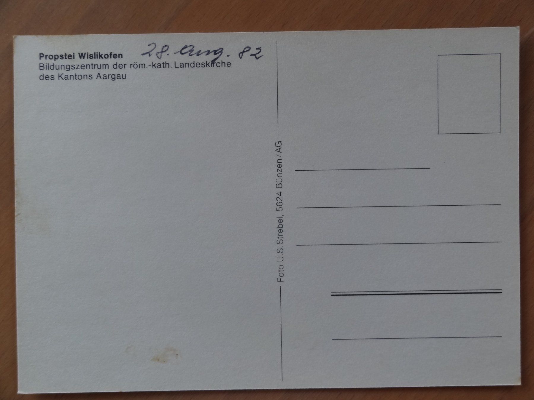 Cartoline postali: wislikofen propstei – Usato da St Léonard venduto da Riglin 1