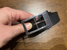 Gürtel Esprit schwarz Leder Länge 95cm guter Zustand