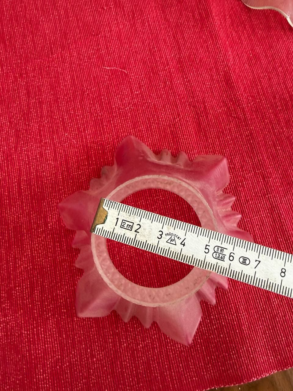 Lampenschirme: Lampenglas / Lampenschirm - Transparent mit Rosa – Gebraucht aus Inwil von Tom32 2