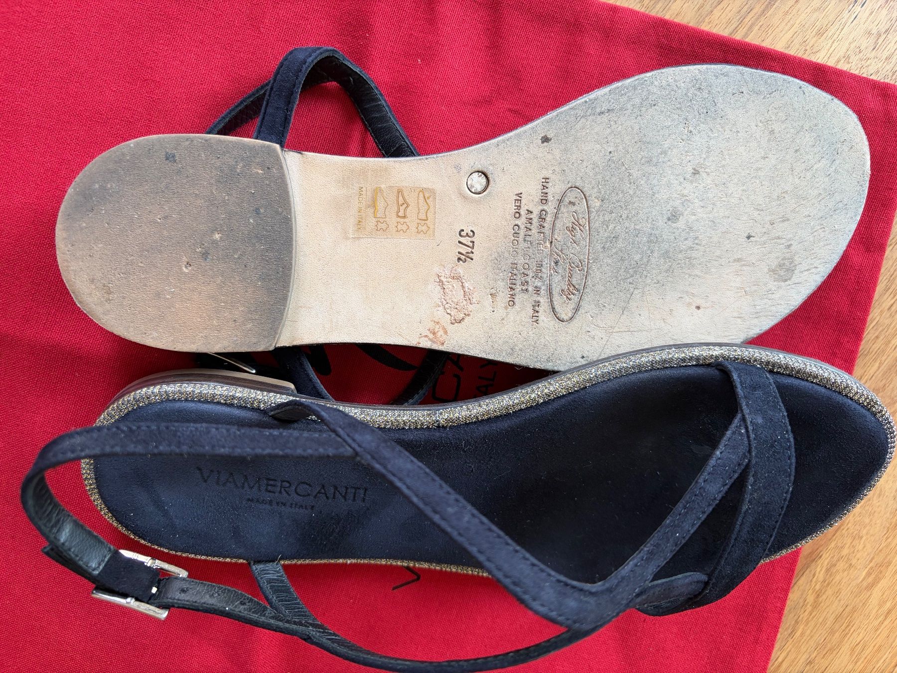 Scarpe da donna: Sommer Sandalen Leder blau Grösse 37.5 – Usato da Basel venduto da SirJames01 2
