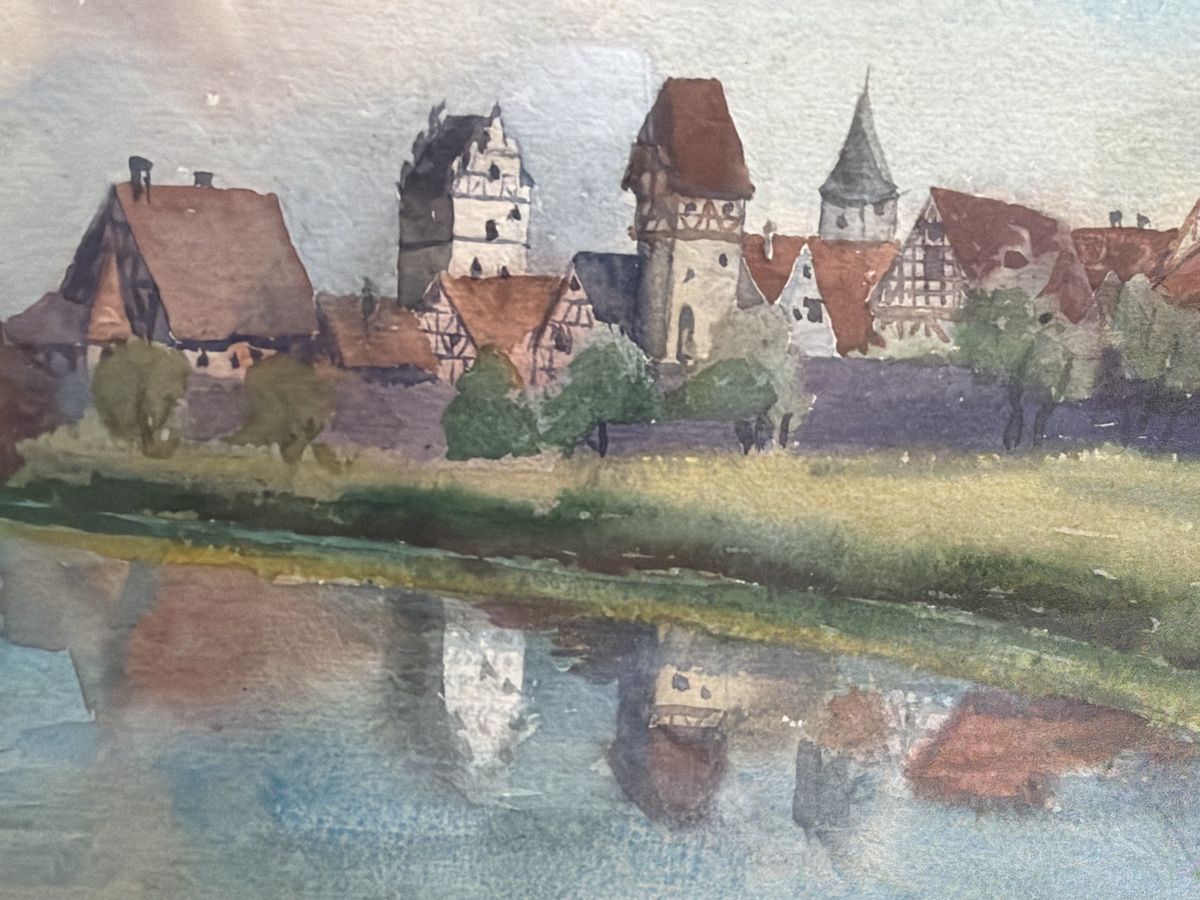 Tableaux: Altes Aquarell, Hedwig Hunkler , 1935. – D'occasion à Biberist par Momo33 3