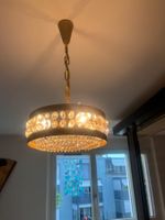 Hängeleuchte Kristall mit Kette messingfarben Durchmesser...