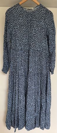 Kleid ZARA blau gemustert Grösse S