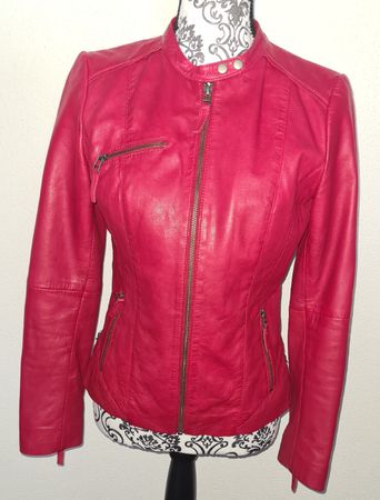 Naf Naf lederjacke gr. Xs