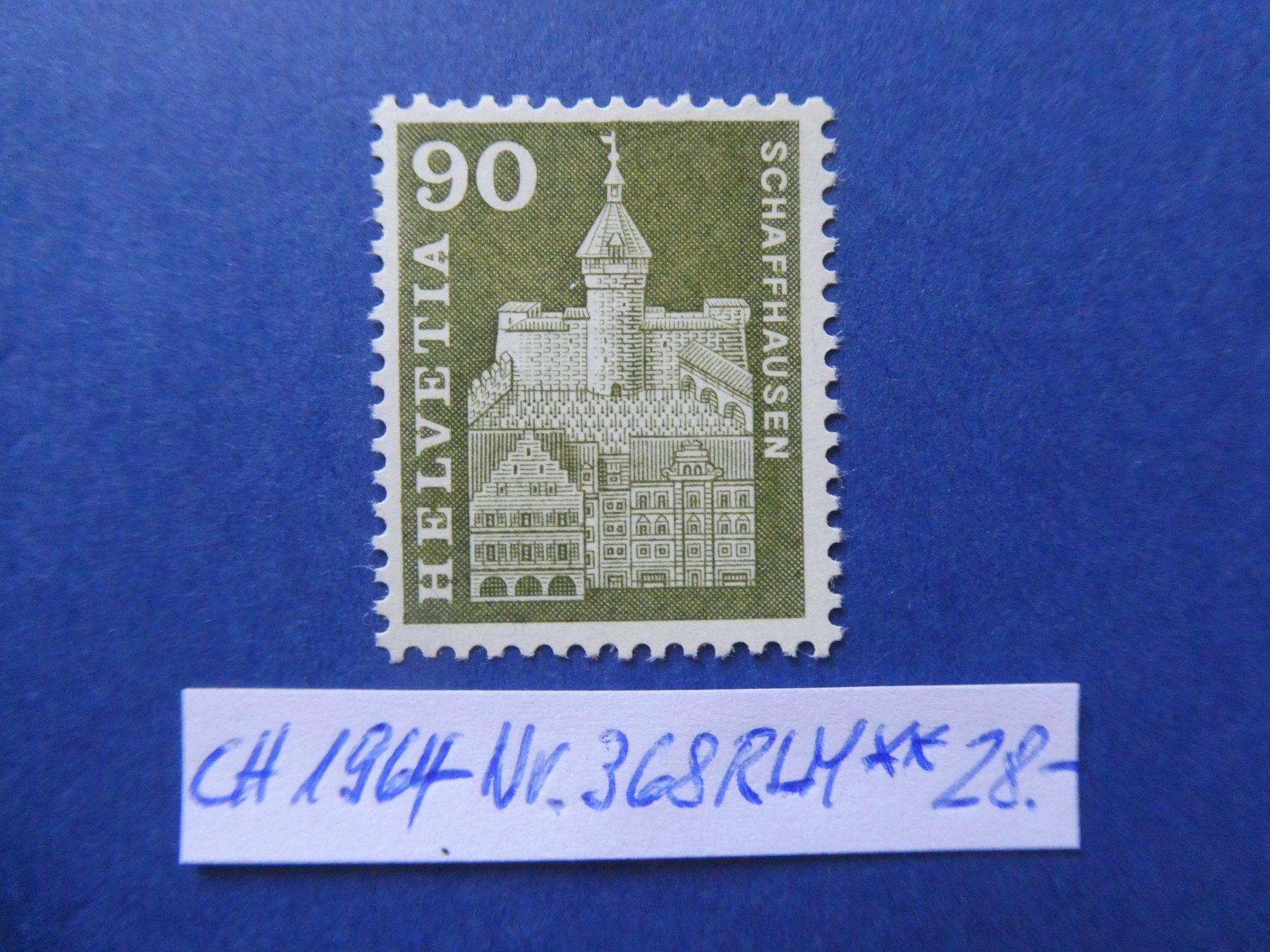 Tutti i francobolli: CH 1964 Nr. 368RLM postfrisch ** – Usato da Lausen venduto da Herbamare01