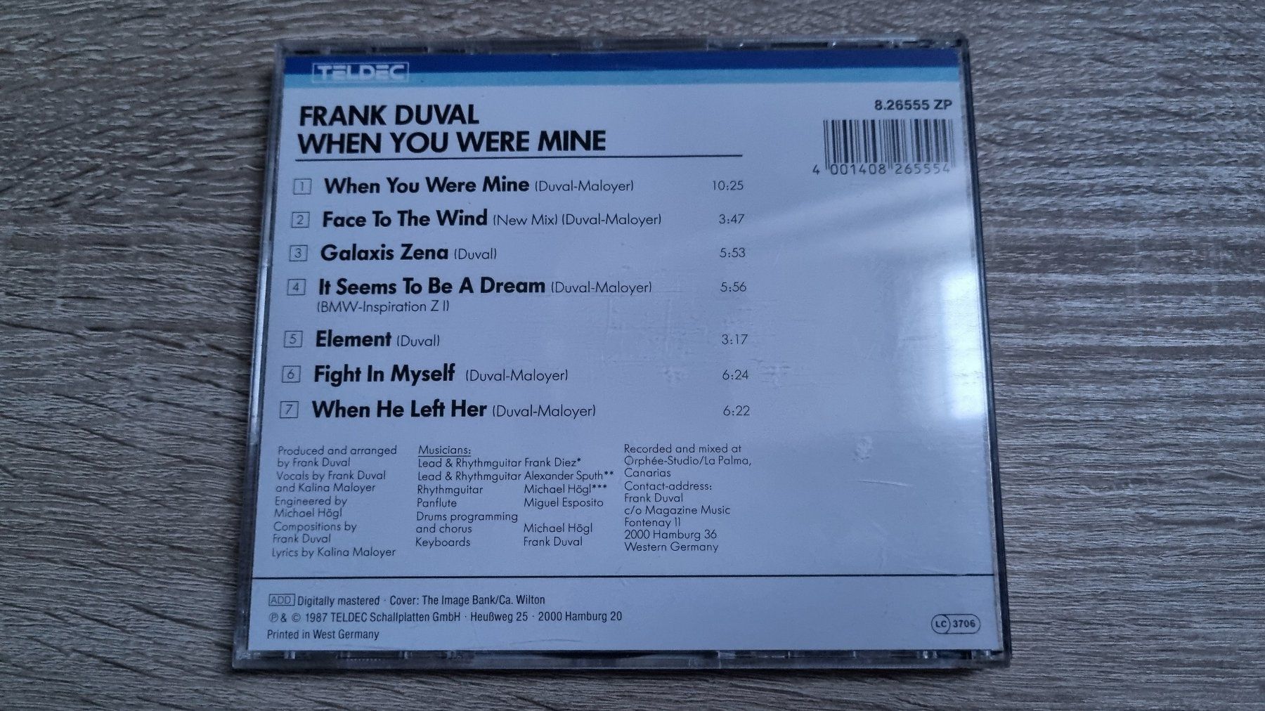 CD: Frank Duval - When you were mine – Usato da Hagenbuch ZH venduto da lecterr55 2