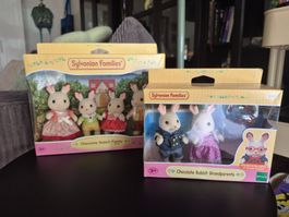 SYLVANIAN FAMILIES - lot Chocolat Rabbit Family