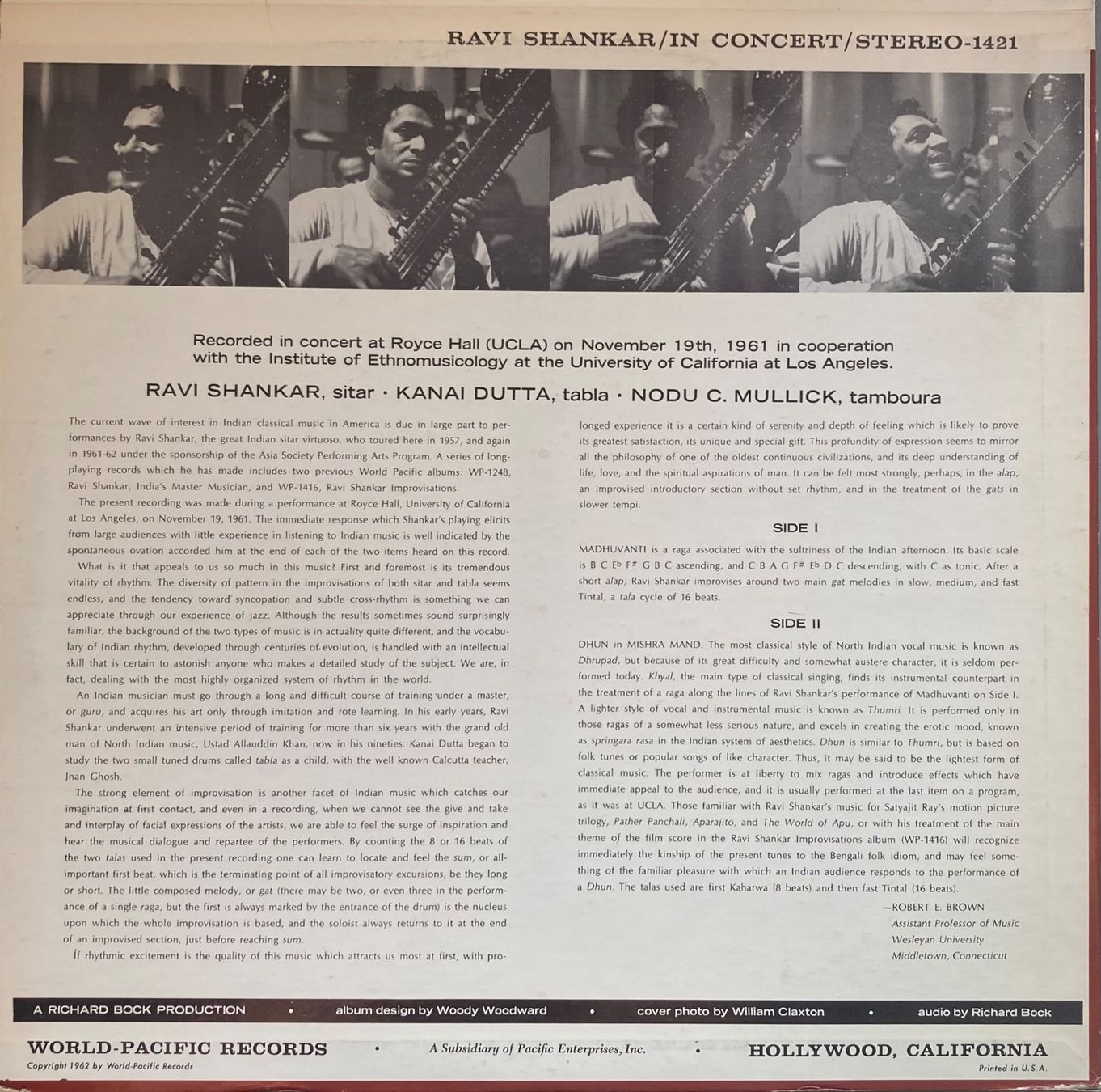 Dischi in vinile: RAVI SHANKAR - IN CONCERT – Usato da Poliez-Pittet venduto da Newtown-Records 1