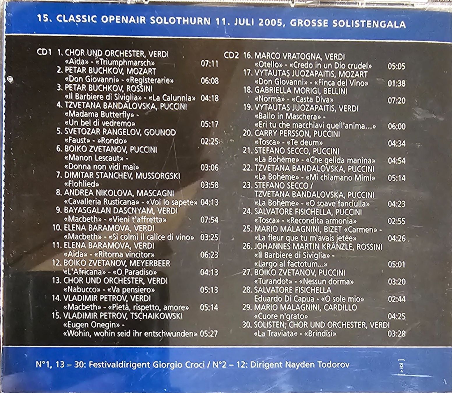 CD: Various - 15. Classic Openair Solothurn 11. Juli 2005 – Usato da Wahlen b. Laufen venduto da Cg10 1