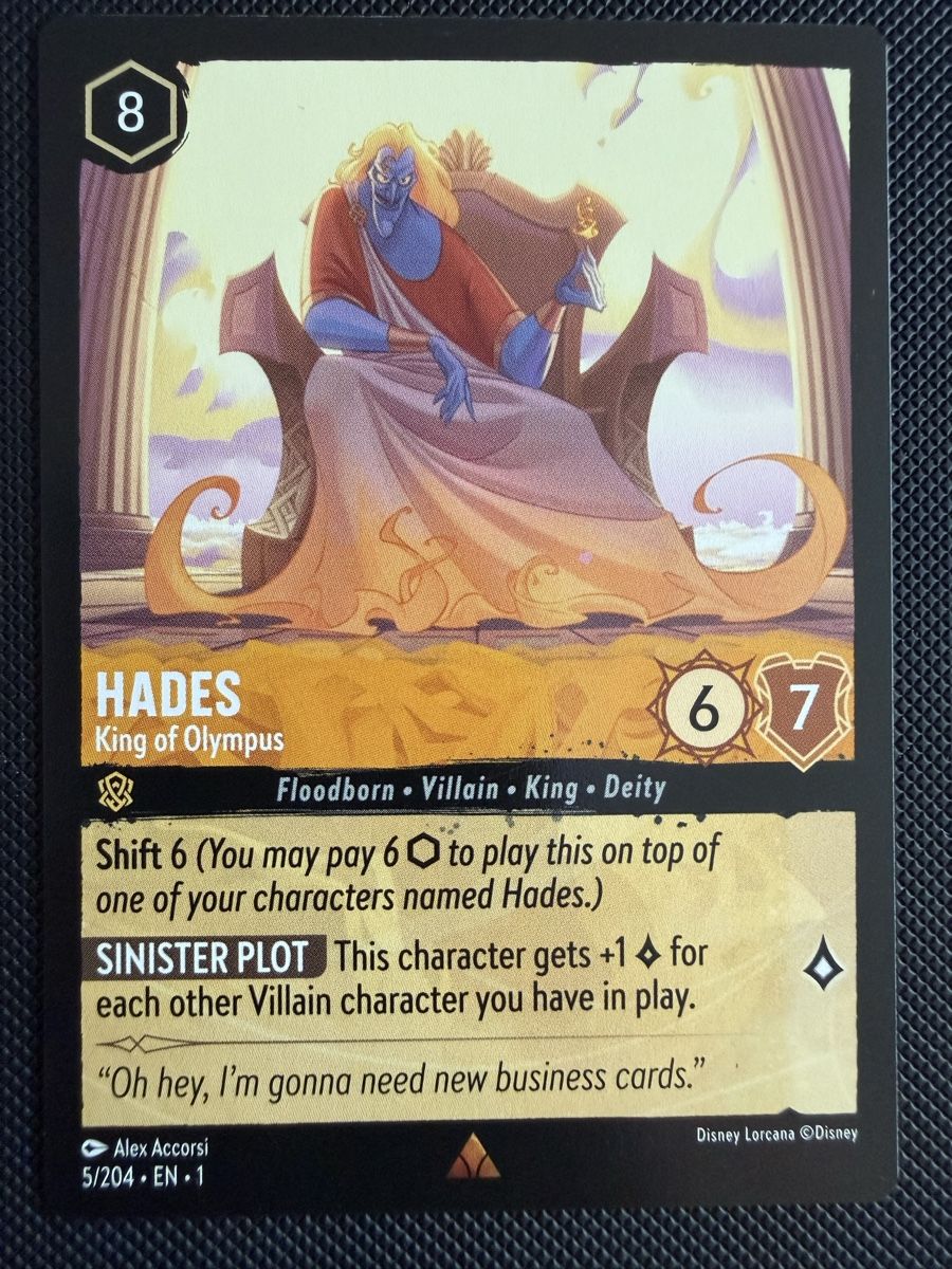 Disney Carte collezionabili: Hades - King of Olympus – Nuovo (secondo la descrizione) da Allenwinden venduto da nam_1988