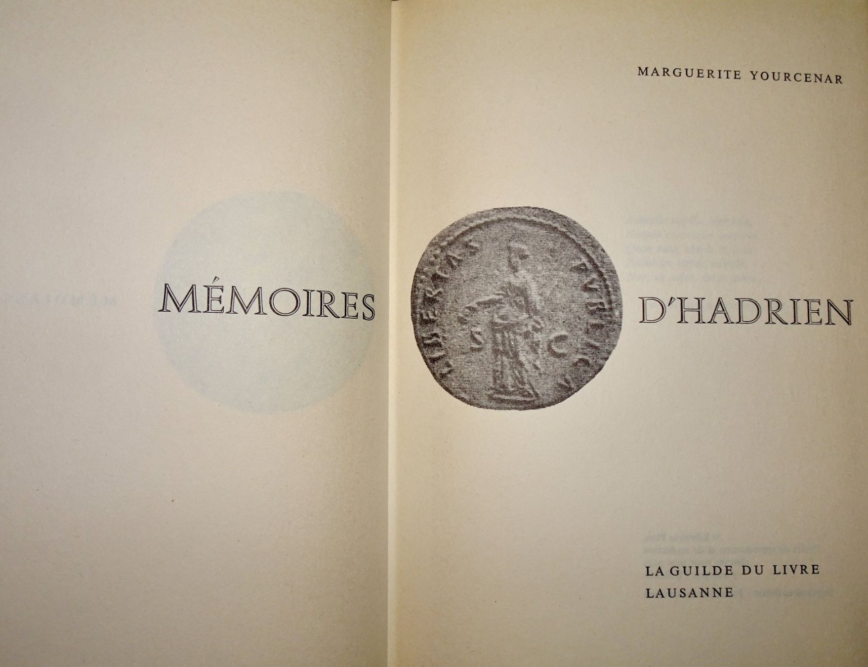 Libri: Mémoires d'Hadrien, Marguerite Yourcenar – Usato da Châtelaine venduto da fil_7lqg 1