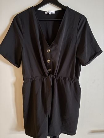 Schwarzer Jumpsuit in Gr. 38