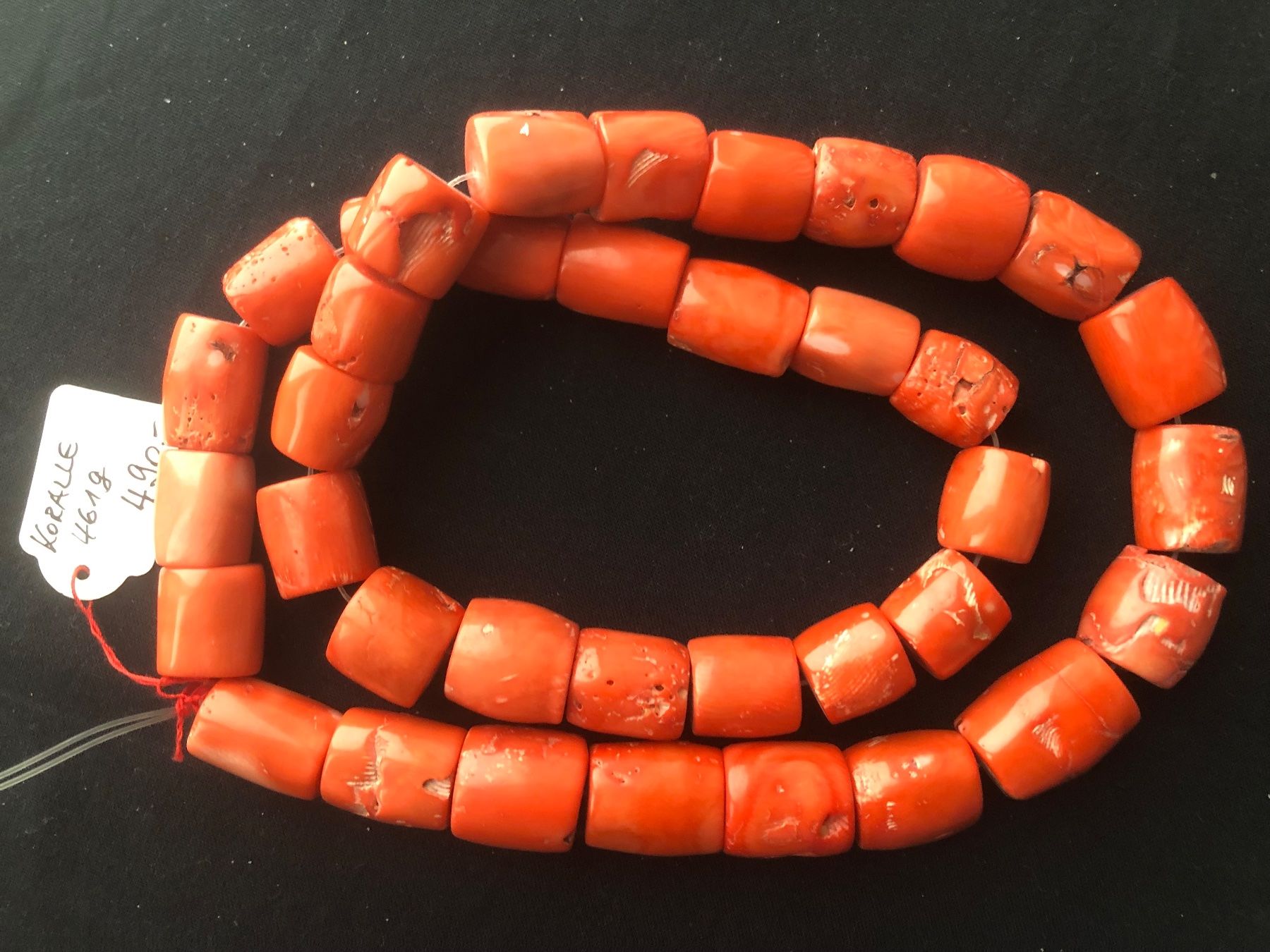 Catenine: Echte Korallen-Kette super 461g, 37 grosse Beads – Usato da Basel venduto da chinarh891 1