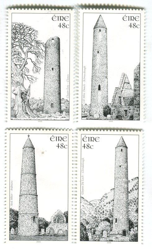 Alle Briefmarken: Briefmarken "Türme".  Irland – Neu und originalverpackt aus Basel von Butsch5