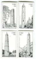 Briefmarken "Türme".  Irland