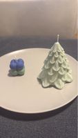Dekorative Kerzen Set Tannenbaum und Kugel neu