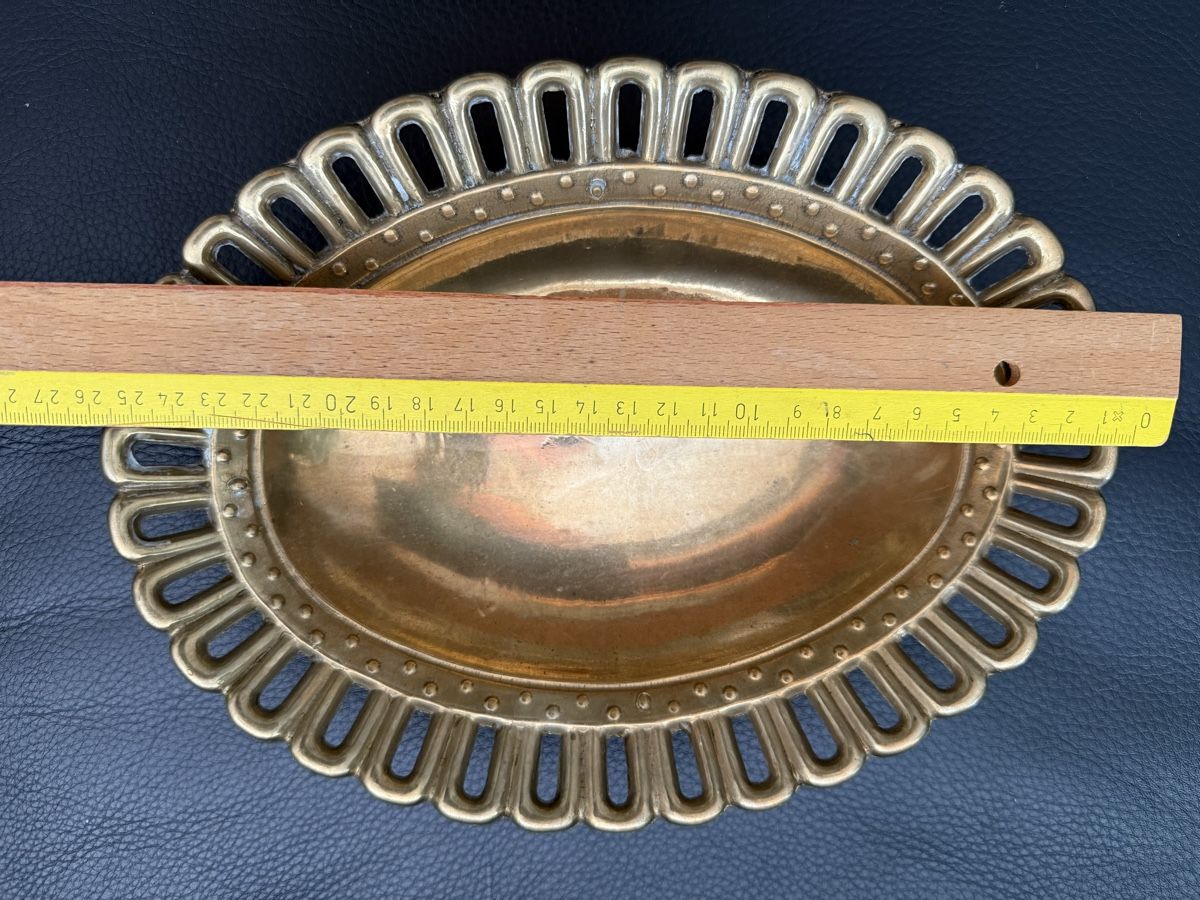 Ciotole: Antike schwere Schale Messing / Bronze oval 26cm – Usato da Goldach venduto da Donpancho 5