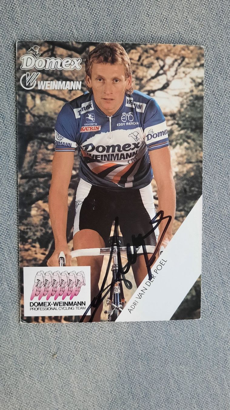 Autografi: Autogrammkarte Adri van der Poel – Usato da Schmerikon venduto da Olympia04