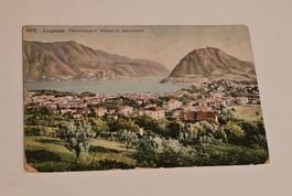 Ansichtskarte Lugano Panorama Monte Salvatore gelaufen 1905
