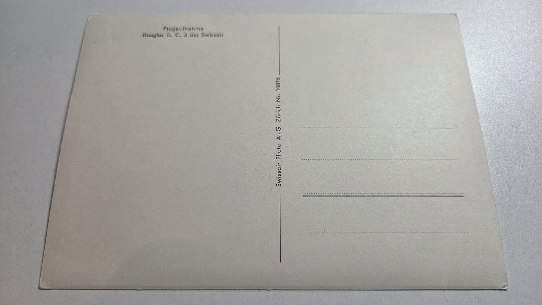 Cartoline postali: Ansichtskarte Douglas D.C. 3 der Swissair – Usato da Arni AG venduto da Moth68 1