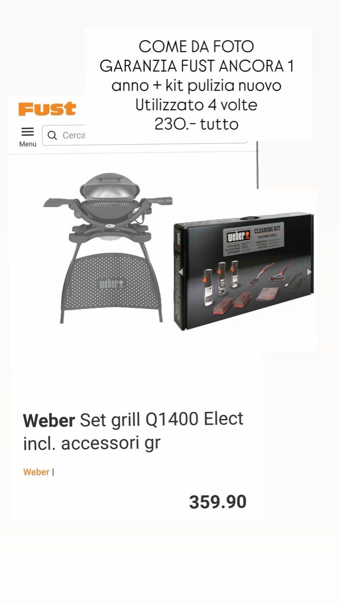 Griglie: WEBER GRILL + KIT (garanzia) – Usato da Locarno venduto da dea_g5lc