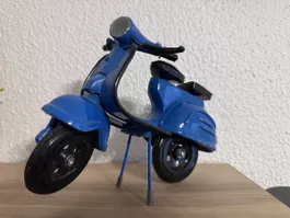 Vespa Modell Roller Metall blau Dekofigur
