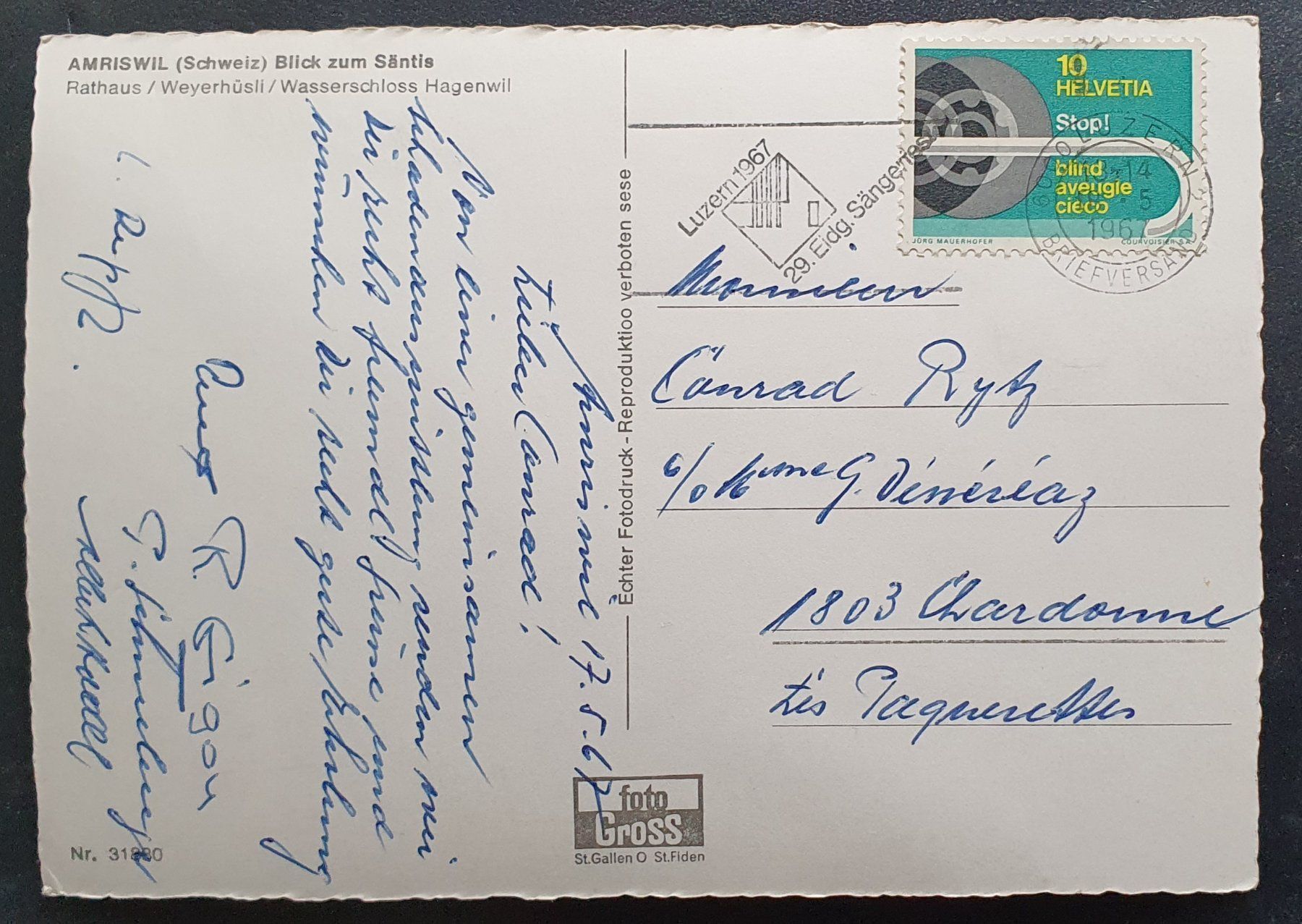 Cartoline postali: Amriswil 1967 - 5 Ansichten – Usato da Kreuzlingen venduto da Rschweiz1 1