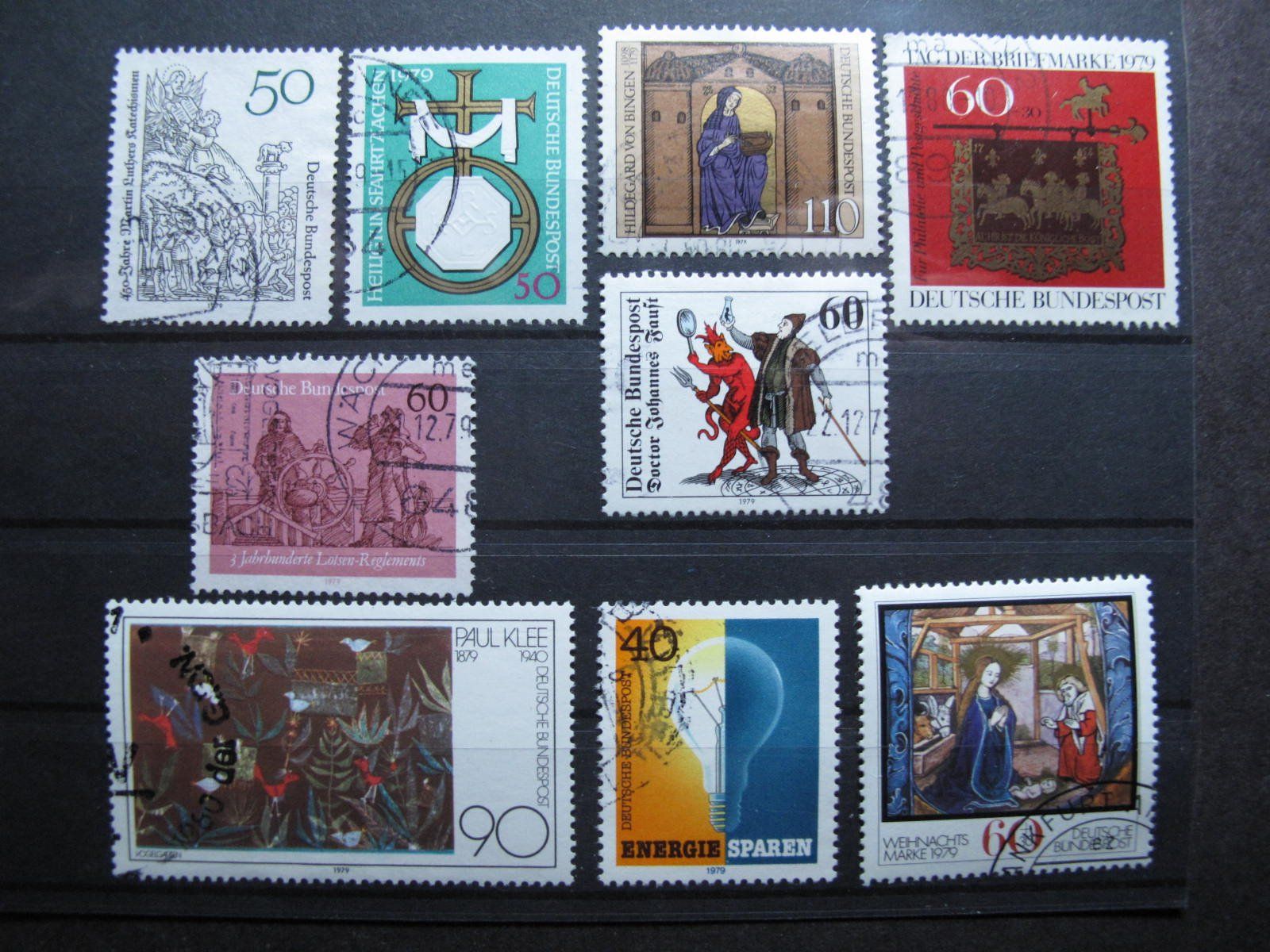 Tutti i francobolli: BRD 1979 Katechismus / Weihnachten gest – Usato da Wil SG venduto da fva01