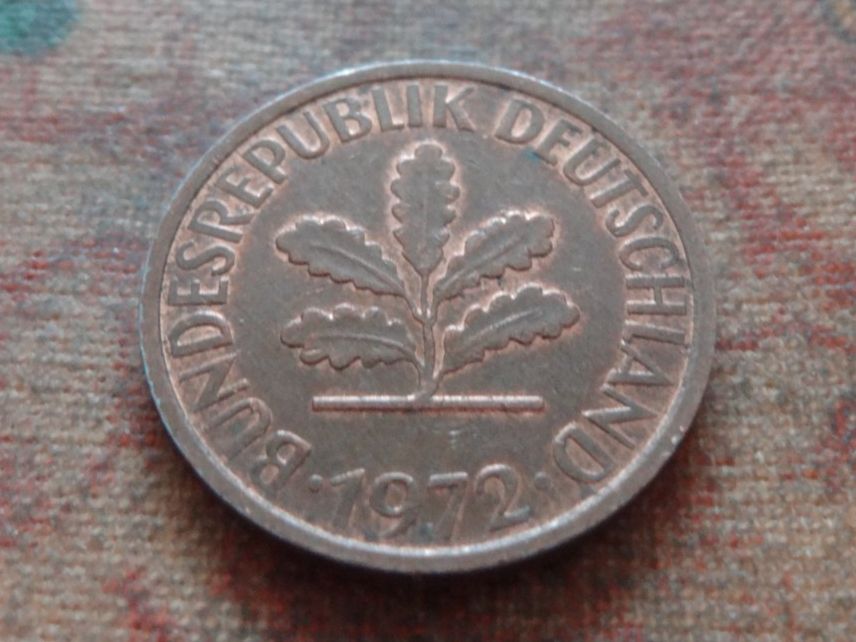 Tutti le monete: DEUTSCHLAND 2 Pfennig 1972 – Usato da Romanel-sur-Lausanne venduto da Swift13