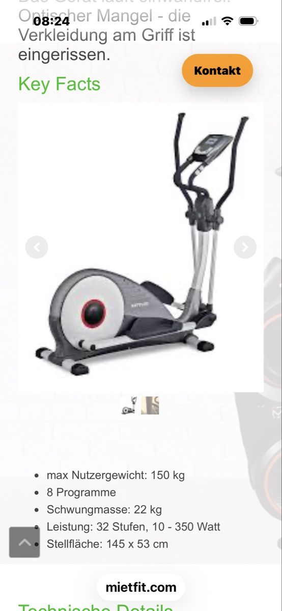Kettler Hometrainer: Kettler Trainingsgerät – Gebraucht aus Eggersriet von pas_6xw9 1