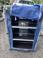 EuroTrail Camping Schrank blau zusammenklappbar