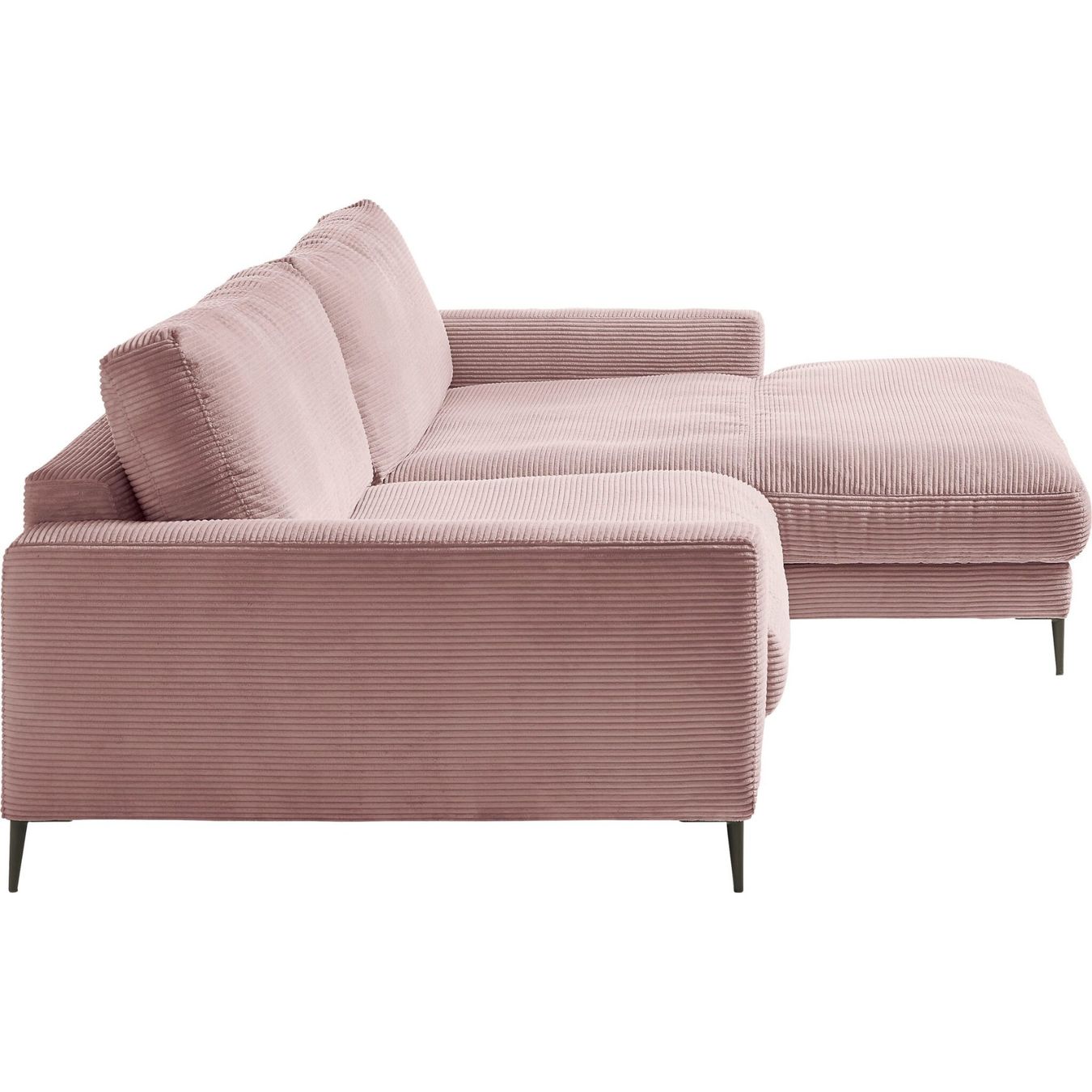 Sofas: Ecksofa  Uptown in Cord Rosa rechts – Neu und originalverpackt aus Bischofszell von deluxe-moebel 3