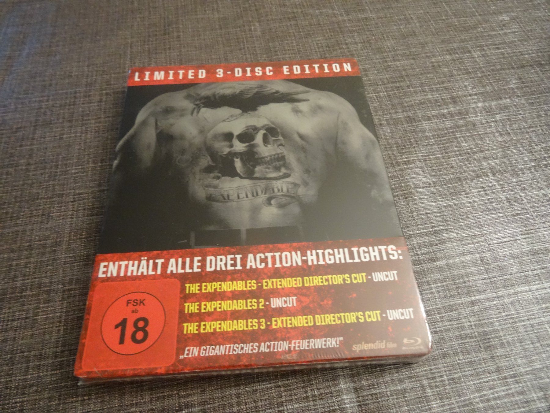Tutti i DVDs: The Expendables - Limited 3-Disc Edition - BLU-RAY NEU – Usato da Olten venduto da Disc-Verkauf