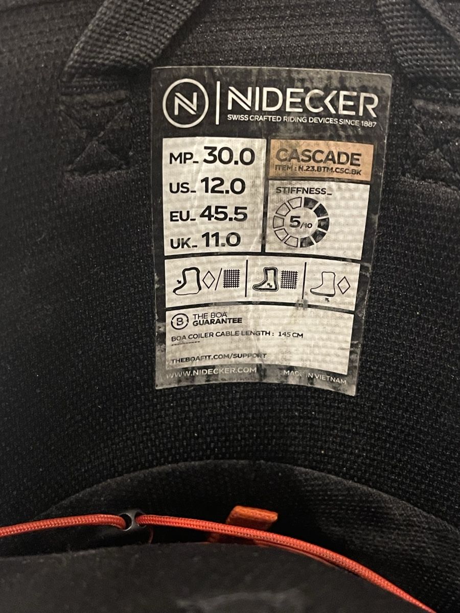 Herrenschuhe: Nidecker Cascade Snowboardboots Grösse 45.5 schwarz – Gebraucht aus Suhr von Sky_hero 4