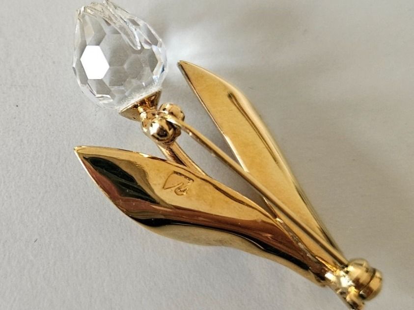 Swarovski Broschen & Nadeln: Swarovski Brosche mit Blume Tulpe Vintage – Gebraucht aus Urdorf von Colina 5