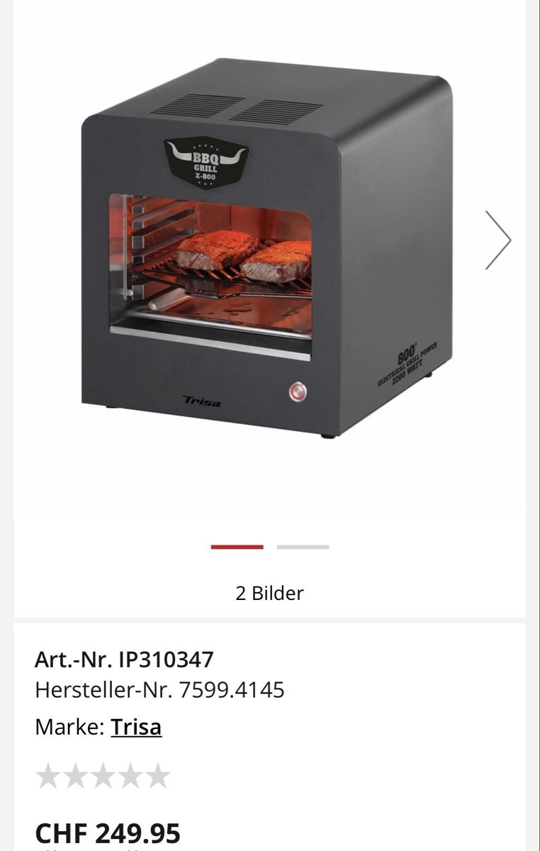 Griglie: trisa bbq grill x-800 – Usato da Altstätten SG venduto da rma_d8ln